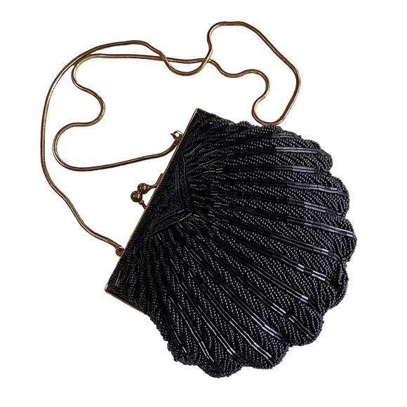 BLACK SEQUIN EVENING BAG - Picture 14 of 16